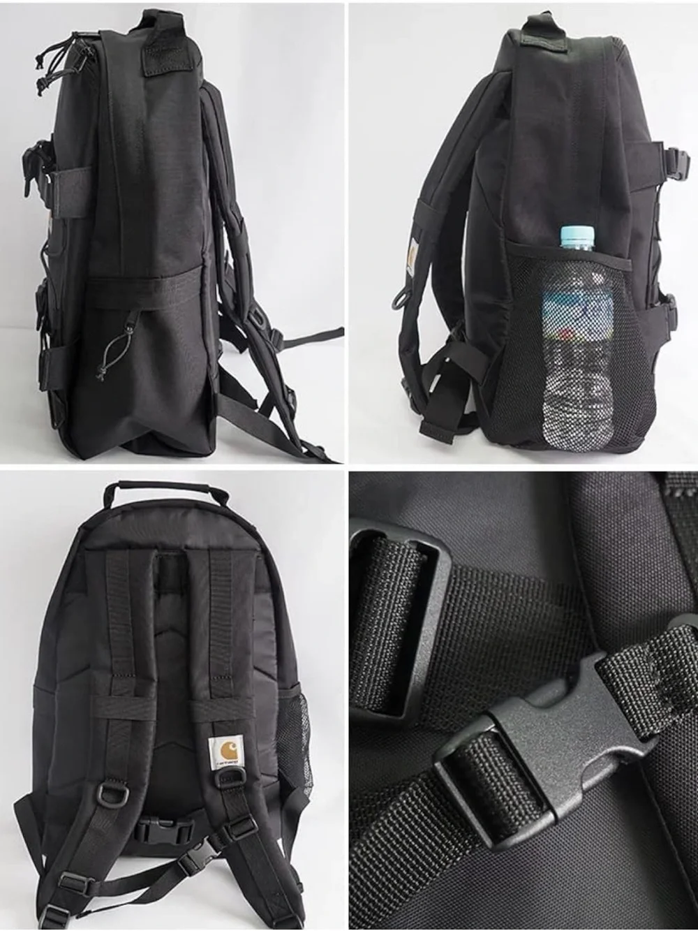 Carhartt Black Backpack with Orange Logo
